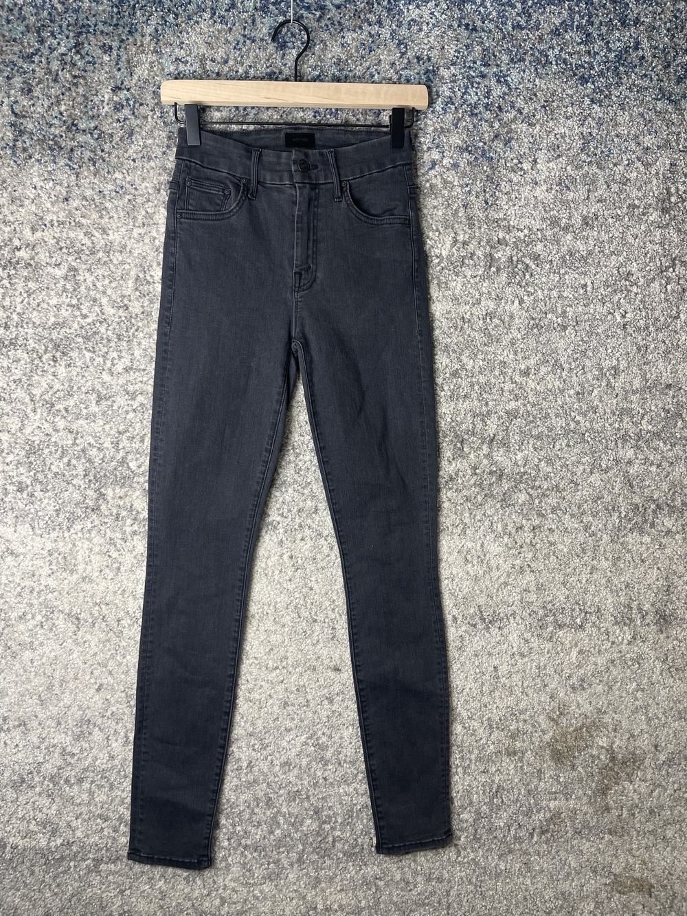 Mother Looker Jeans Womens 25 High Waisted Skinny Stretch Dancing In The Dark